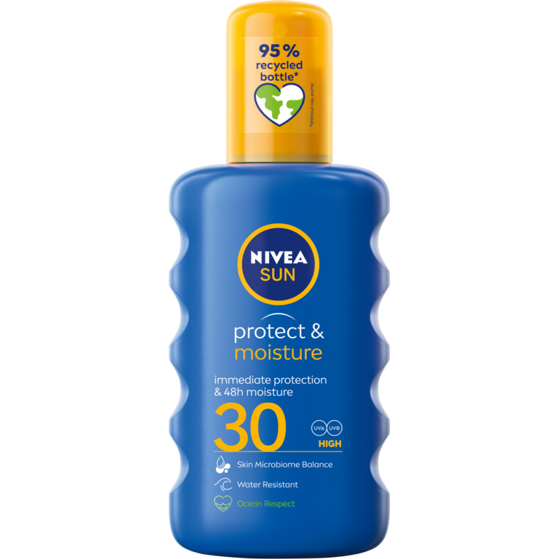 NIVEA SUN Protect & Moisture Nawilżający balsam w sprayu do opalania SPF 30