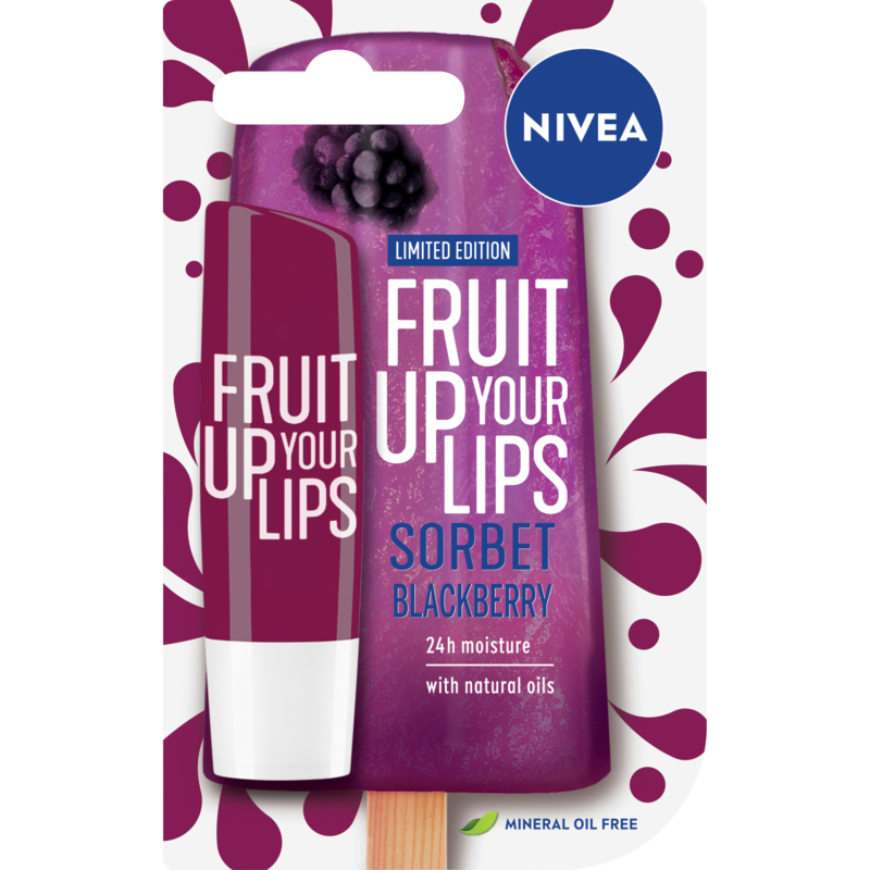 NIVEA Pielęgnująca pomadka do ust Sorbet Blackberry 4,8 g