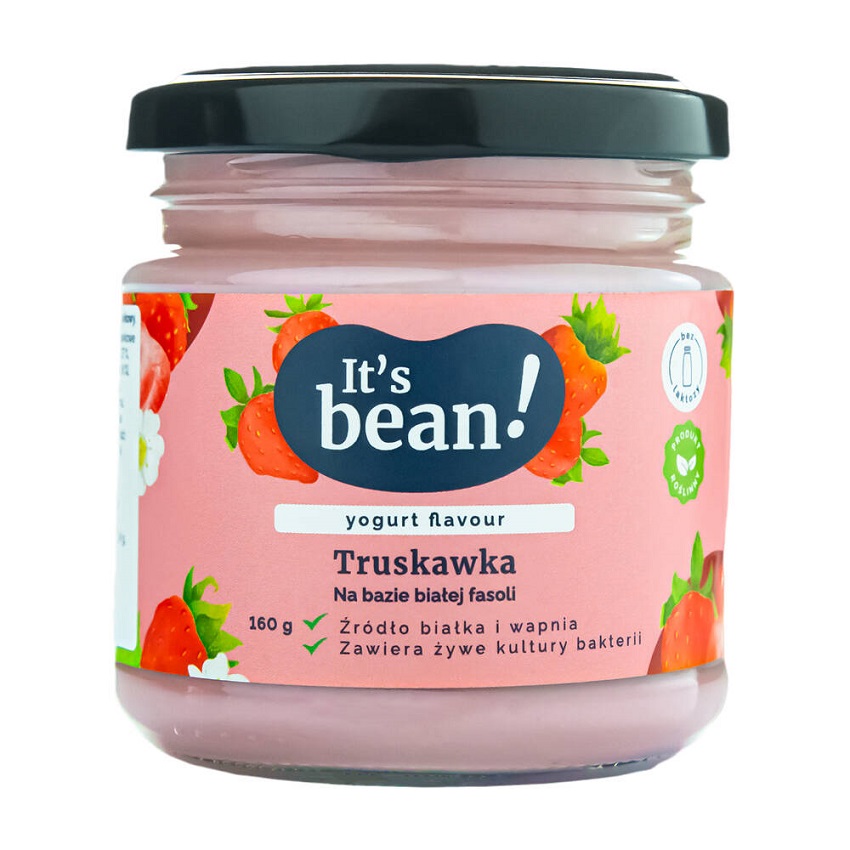 IT'S BEAN! Produkt wegański na bazie fasoli o smaku truskawki