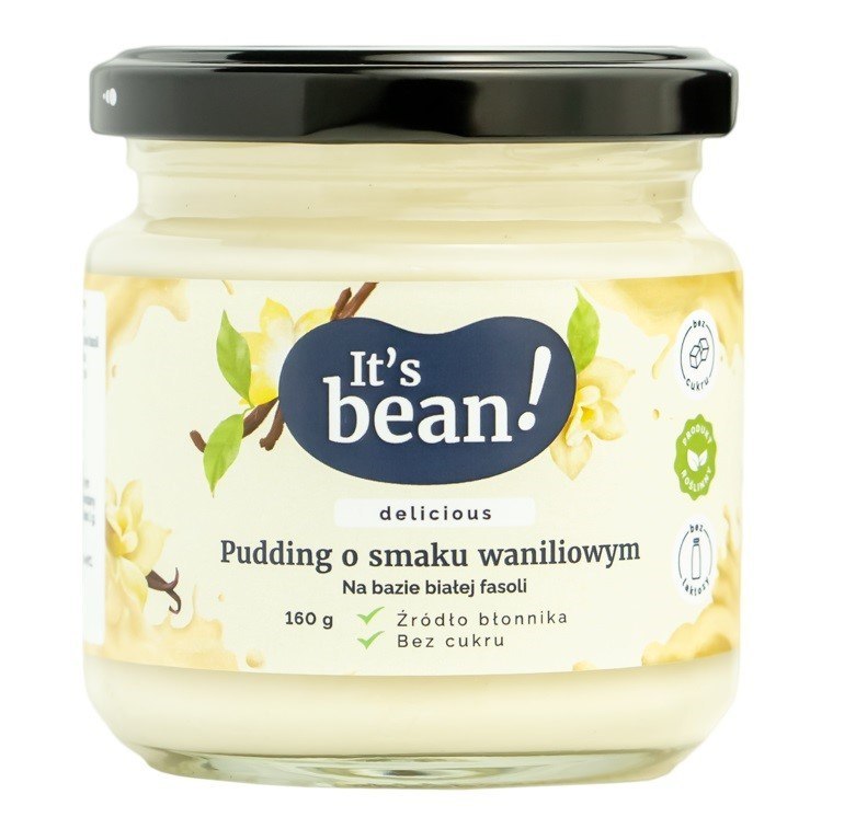 IT'S BEAN! Pudding wegański na bazie fasoli o smaku waniliowym
