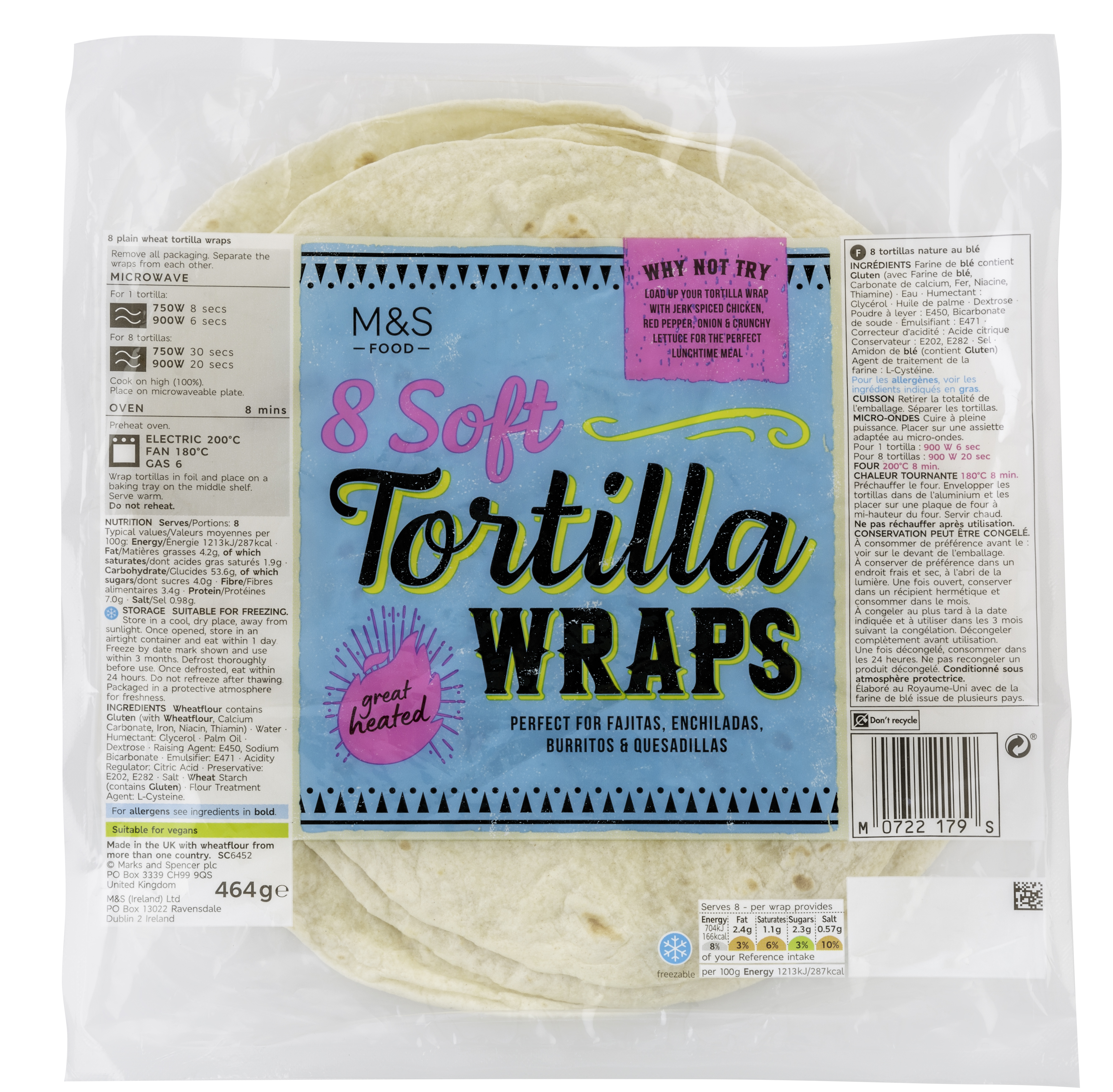 MARKS & SPENCER Tortilla pszenna (8 szt.)