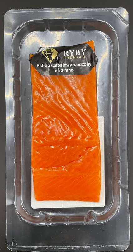 ATLANTIC Filet z pstrąga ze skórą wędzony na zimno (98-182g)