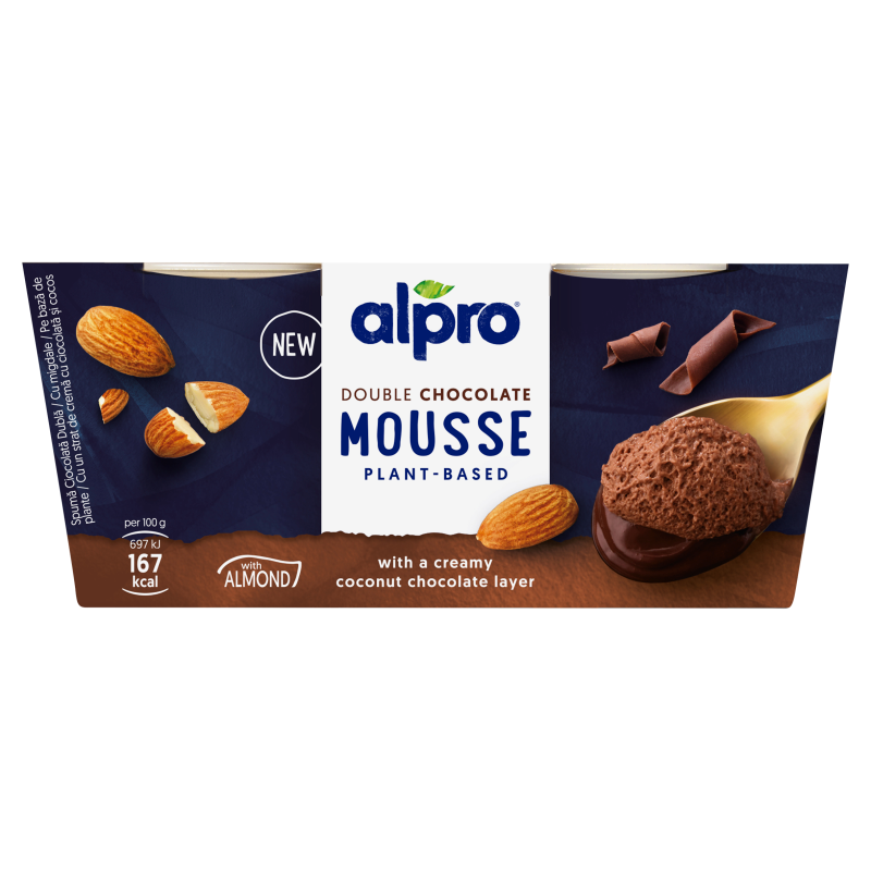 ALPRO Mus wegański czekoladowo-migdałowy (2x70g) frisco.pl