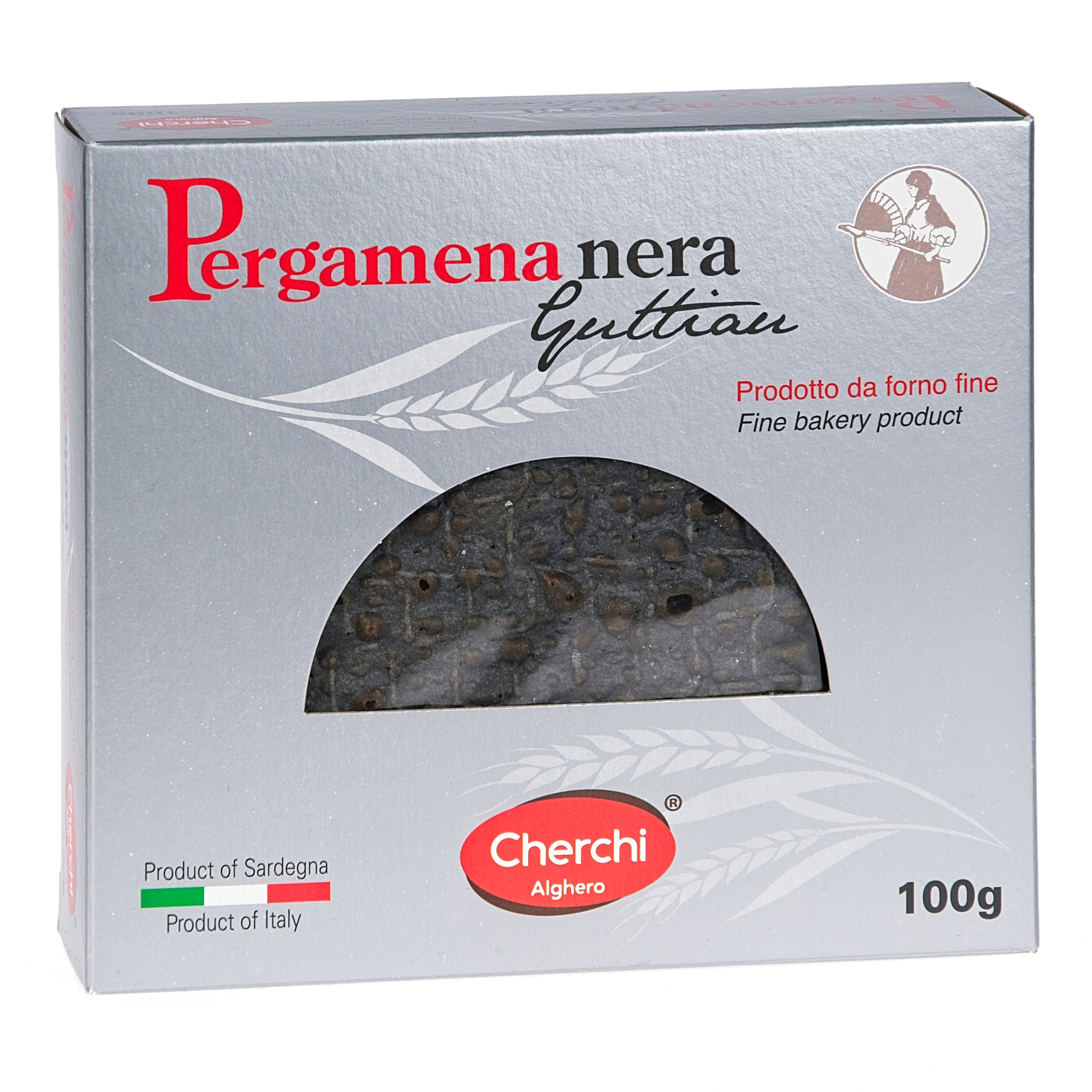CHERCHI ALGHERO Pergamena di pane z aktywnym węglem