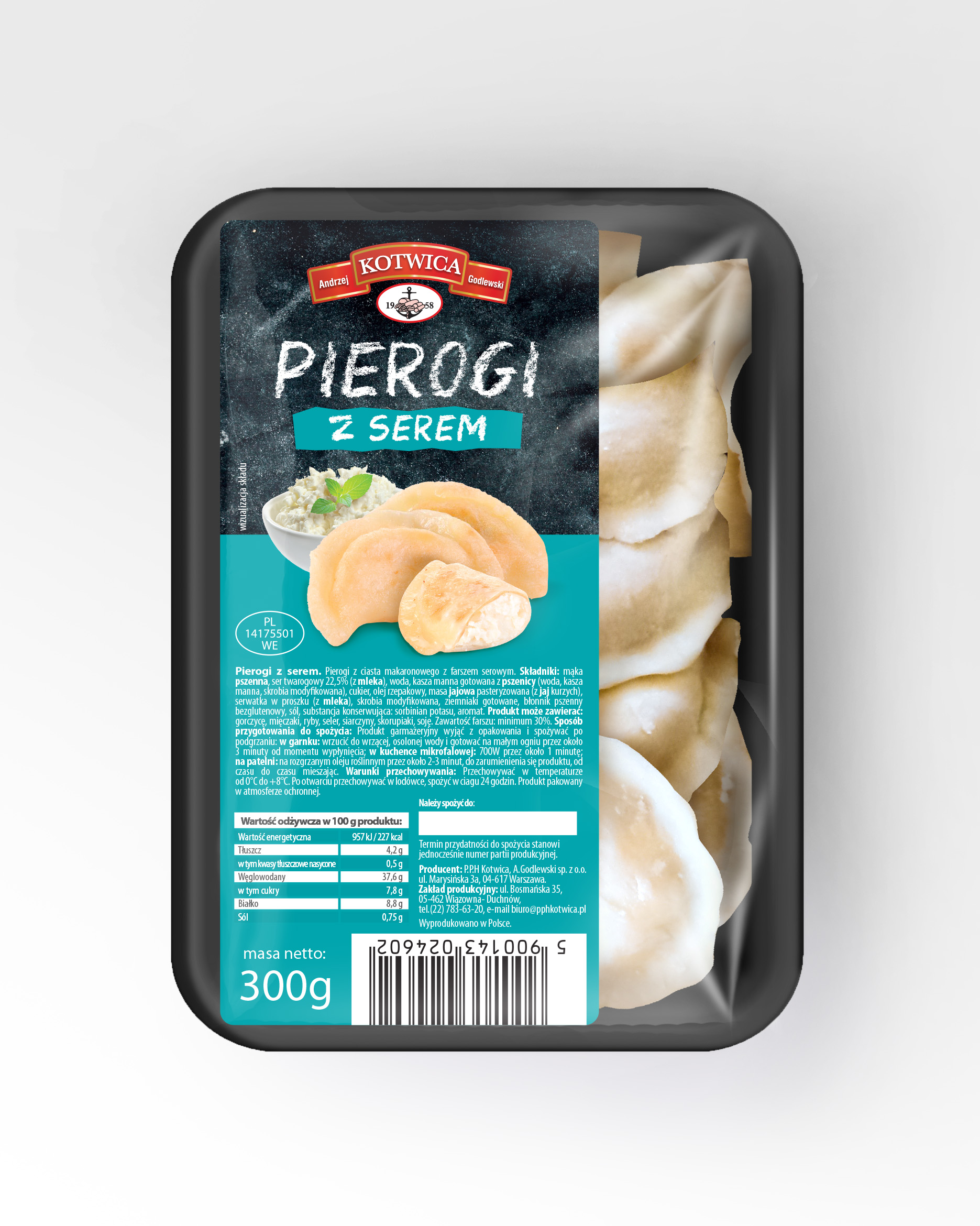 KOTWICA Pierogi z serem