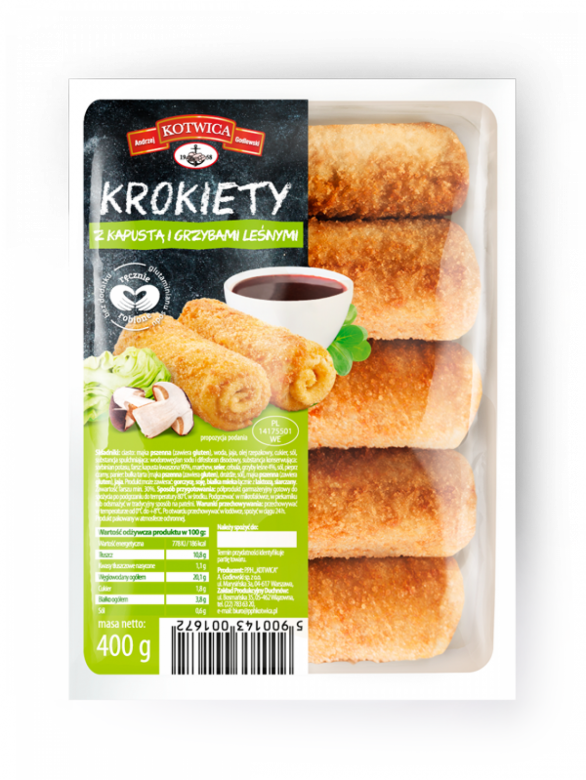 Kotwica Krokiety z kapustą i grzybami
