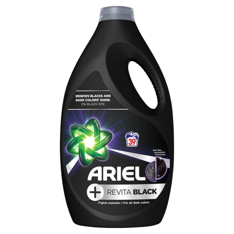 ARIEL +Revitablack Płyn do prania czarnych tkanin, 39 prań