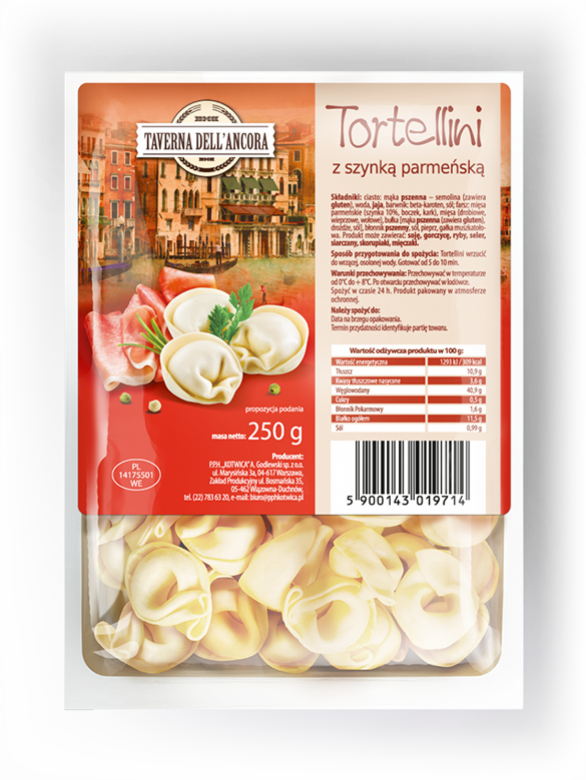 KOTWICA Tortellini z szynką długodojrzewającą
