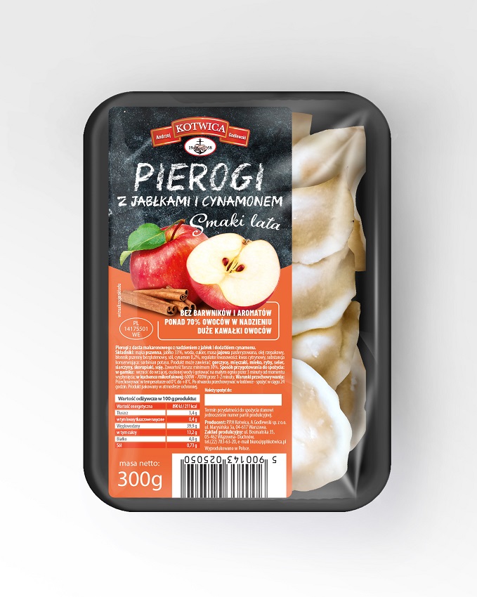 Kotwica Pierogi z jabłkami i cynamonem