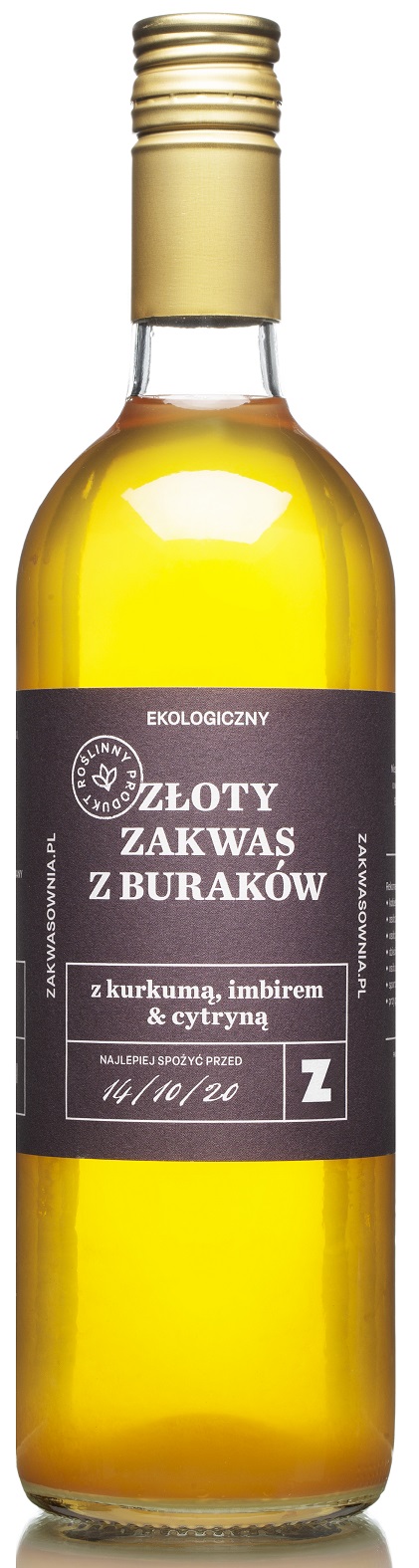 ZAKWASOWNIA Ekologiczny złoty zakwas z buraków z kurkumą imbirem i cytryną BIO