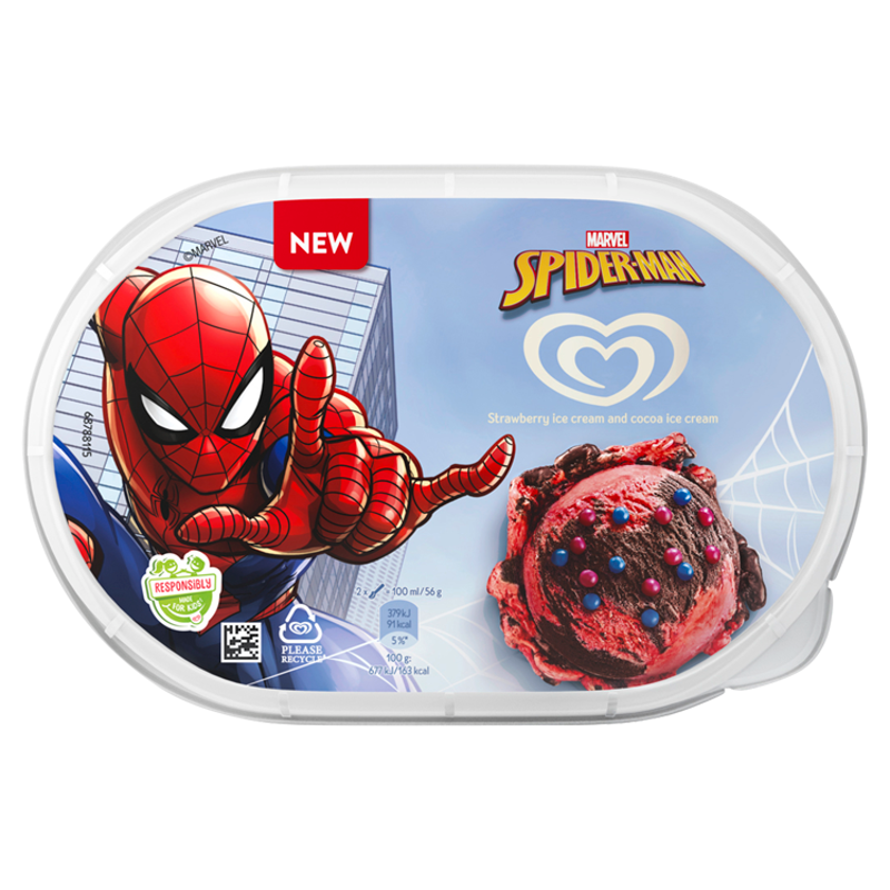 ALGIDA Spiderman Lody truskawkowo czekoladowe z posypką