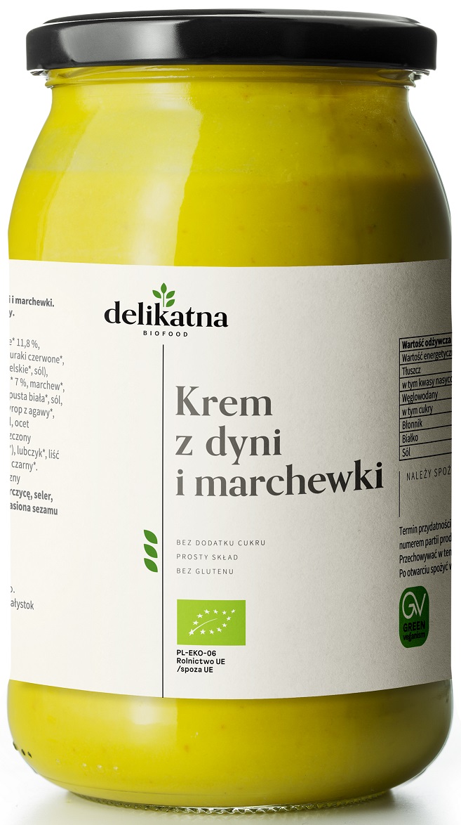 DELIKATNA Krem z dyni i marchewki BIO