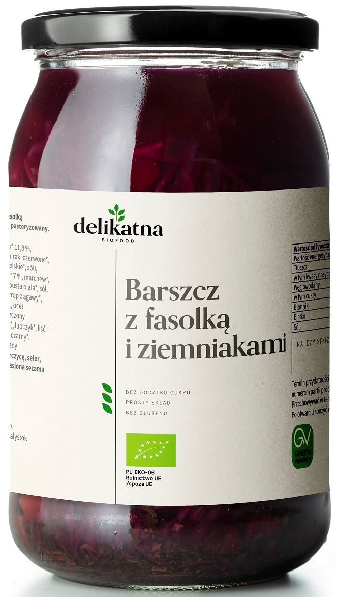 DELIKATNA Barszcz z fasolką i ziemniakami BIO
