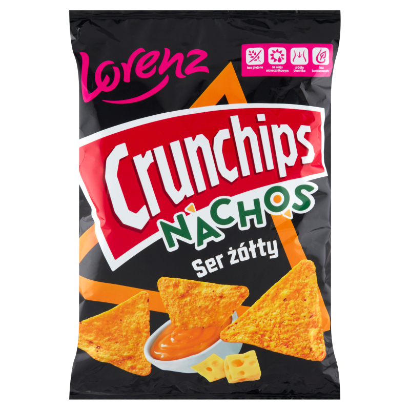 CRUNCHIPS Nachosy o smaku żółtego sera