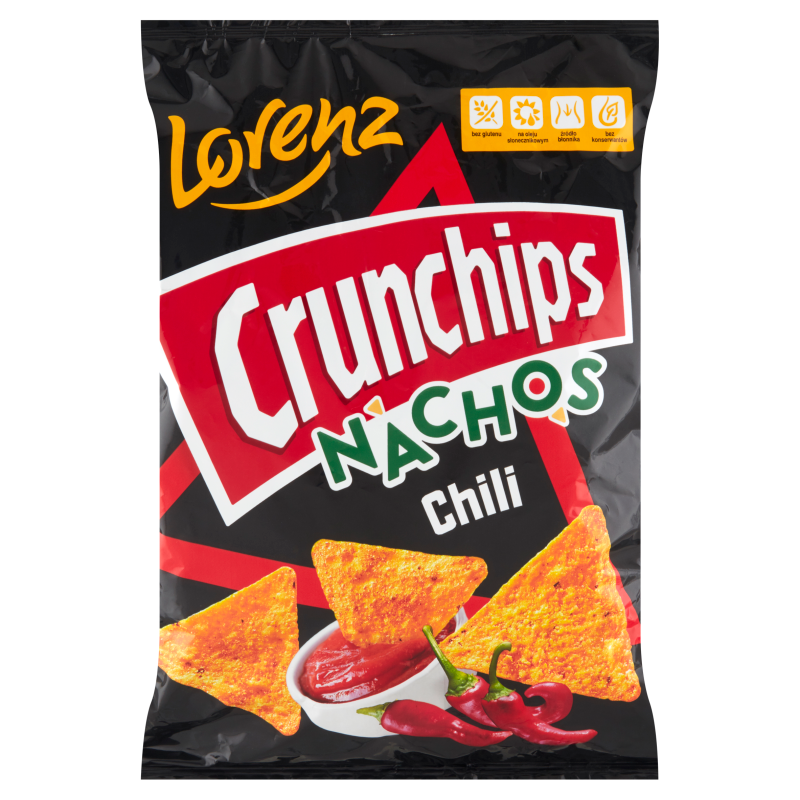 CRUNCHIPS Nachosy o smaku chilii frisco.pl