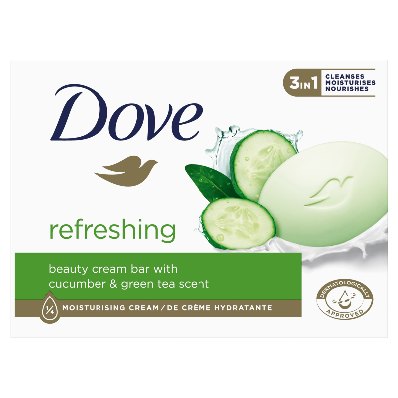 DOVE Kremowa kostka myjąca Ogórek i Zielona Herbata