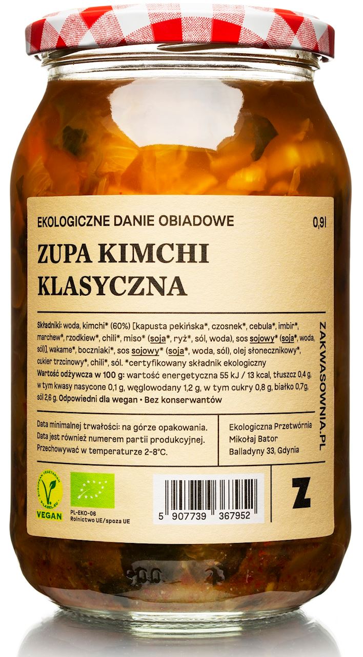 ZAKWASOWNIA Zupa kimch klasyczna wegańska BIO