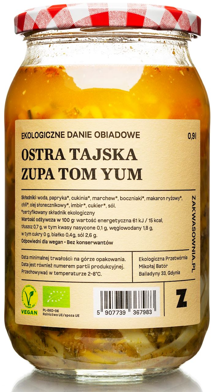 ZAKWASOWNIA Ostra tajska zupa Tom Yum BIO