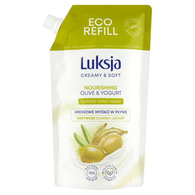 LUKSJA Creamy & Soft Mydło w płynie Oliwka i Jogurt - zapas frisco.pl