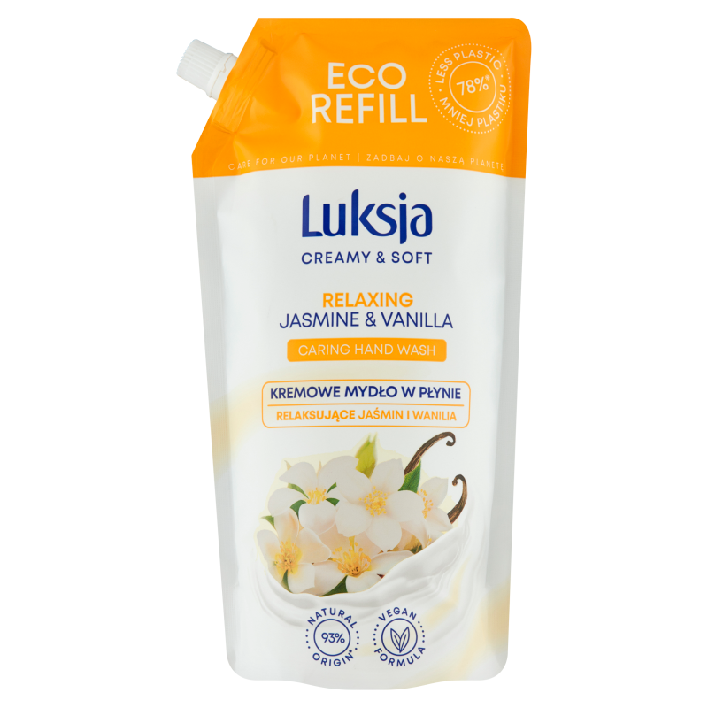 LUKSJA Creamy & Soft Mydło w płynie Jaśmin i Wanilia - zapas frisco.pl