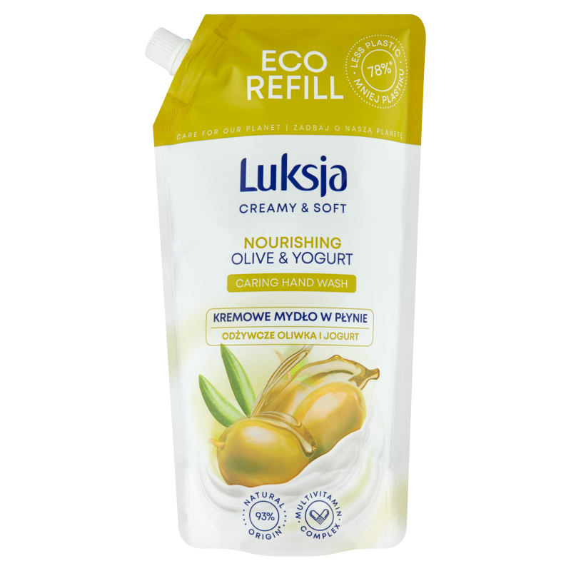 LUKSJA Creamy & Soft Mydło w płynie Oliwka i Jogurt - zapas frisco.pl