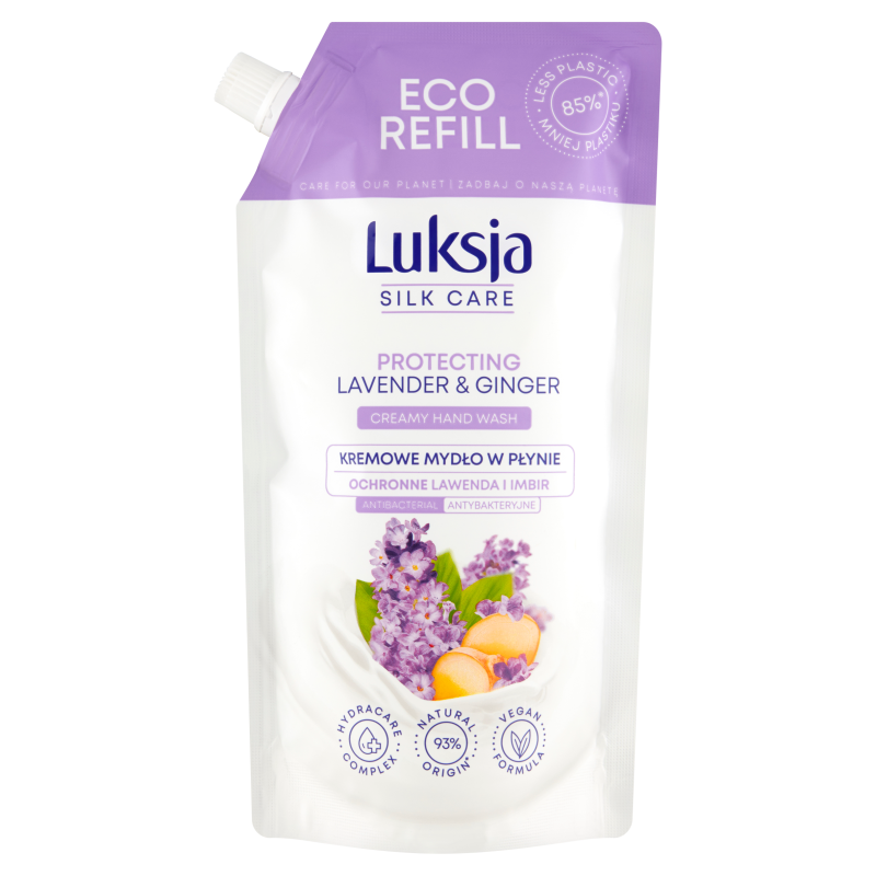 LUKSJA Silk Care Mydło w płynie Lawenda i Imbir - zapas