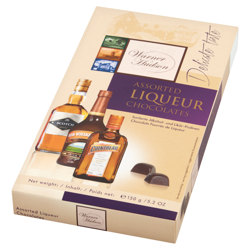 WARNER HUDSON Praliny z alkoholem