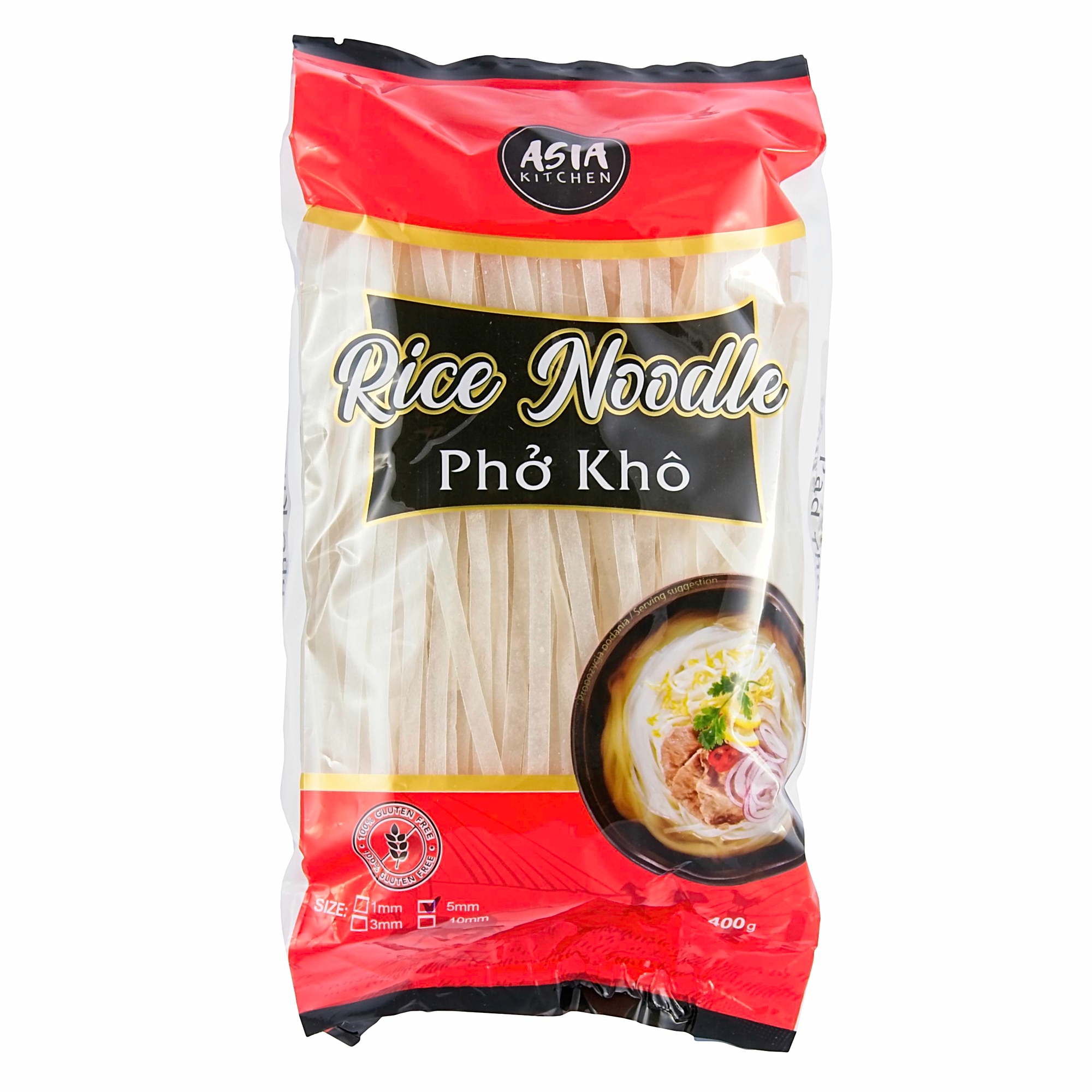 ASIA KITCHEN Makaron ryżowy bezglutenowy (5 mm)