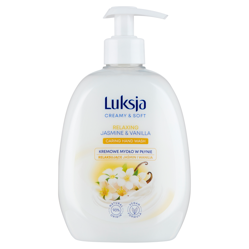 LUKSJA Creamy & Soft Kremowe mydło w płynie Jaśmin i Wanilia frisco.pl