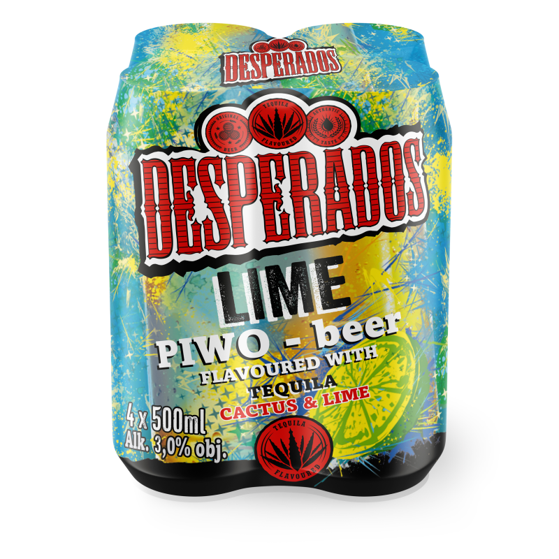 DESPERADOS LIME Piwo 4x500ml (puszka)