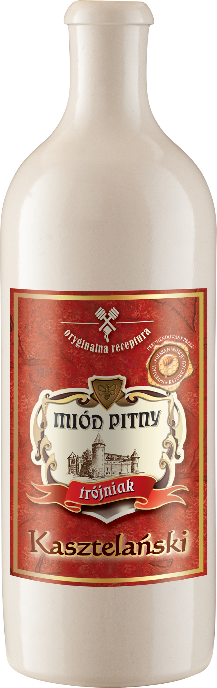 KASZTELAŃSKI TRÓJNIAK Miód pitny w kamionce