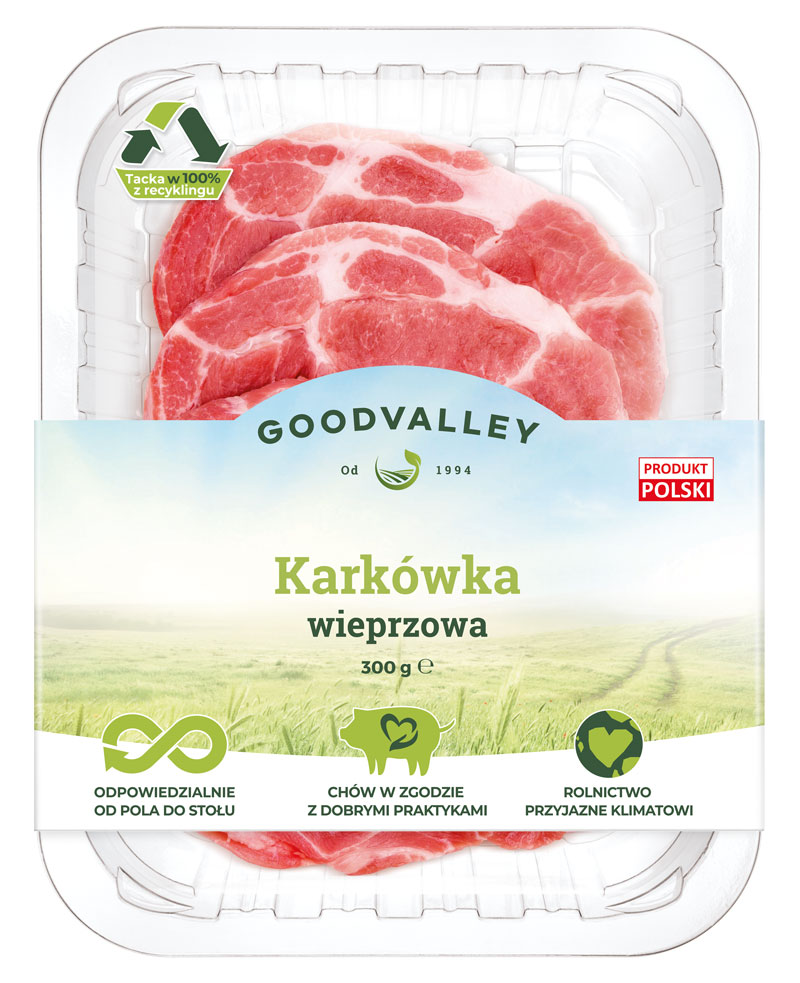GOODVALLEY Karkówka wieprzowa bez kości w plastrach frisco.pl