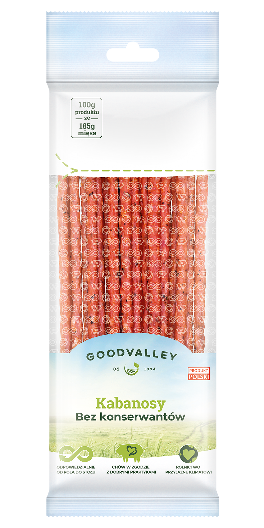 GOODVALLEY Kabanosy bez konserwantów frisco.pl