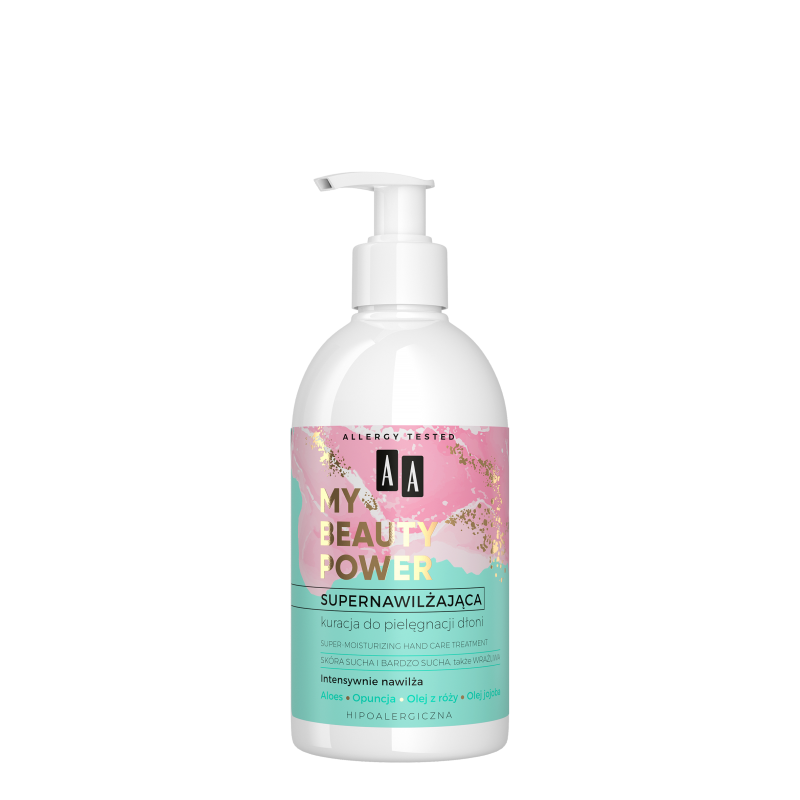 AA My Beauty Power Supernawilżająca kuracja do pielęgnacji dłoni Opuncja + Aloes