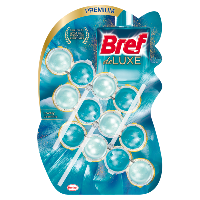 BREF DeLuxe Zawieszka do WC - Czarujący Jaśmin 3x50g
