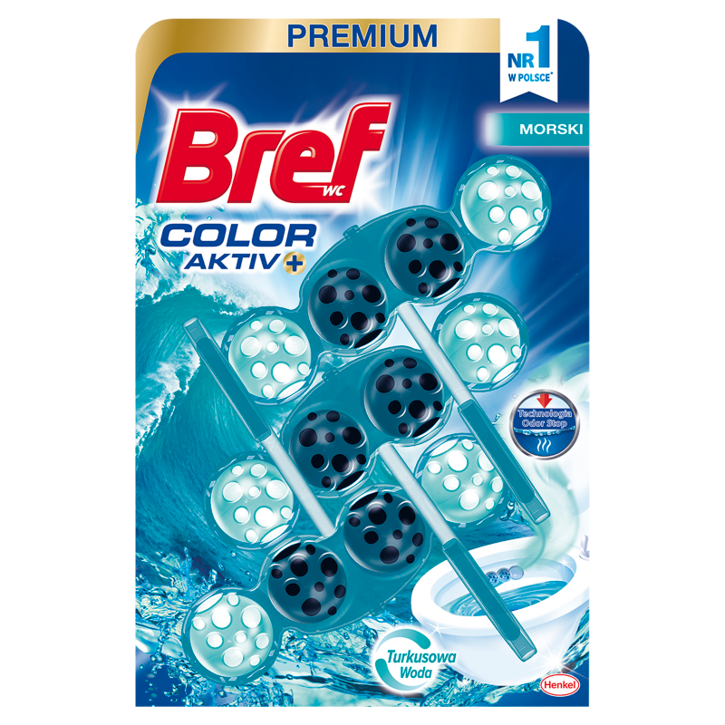 BREF Color Aktiv Zawieszka do WC - Morska 3x50g frisco.pl