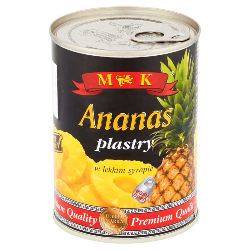 MK Ananas (plastry) w lekkim syropie