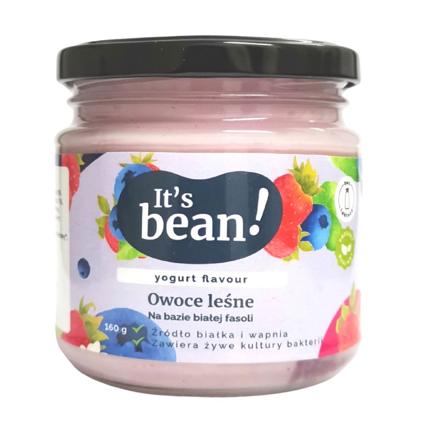 IT'S BEAN! Produkt wegański na bazie fasoli o smaku owoców leśnych
