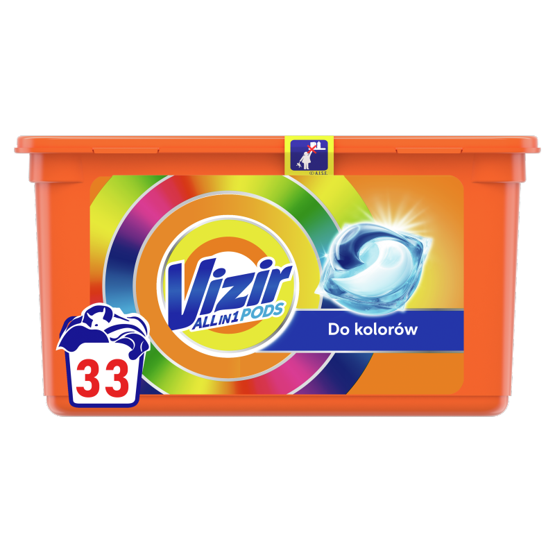 VIZIR Allin1 Color Kapsułki do prania 33 szt.