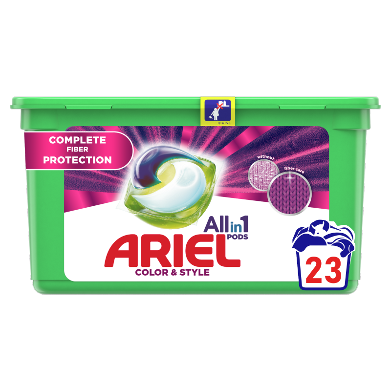 ARIEL Allin1 Pods +Fiber Care Protection Kapsułki do prania 23 szt.