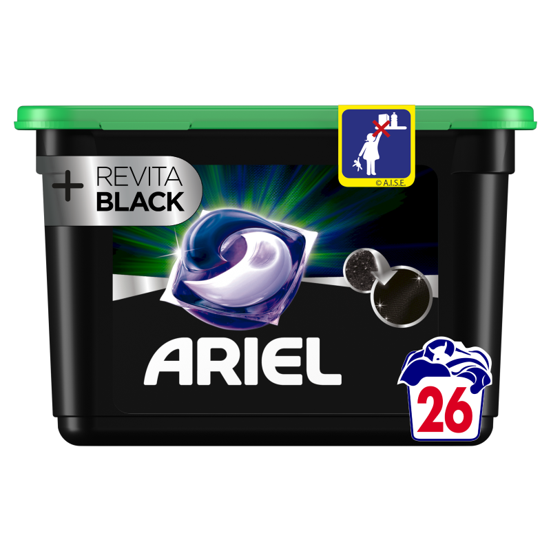 ARIEL Allin1 Pods Kapsułki do prania +Revitablack 26 szt.