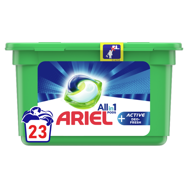 ARIEL Allin1 Pods +Active Odor Kapsułki do prania 23 szt. frisco.pl