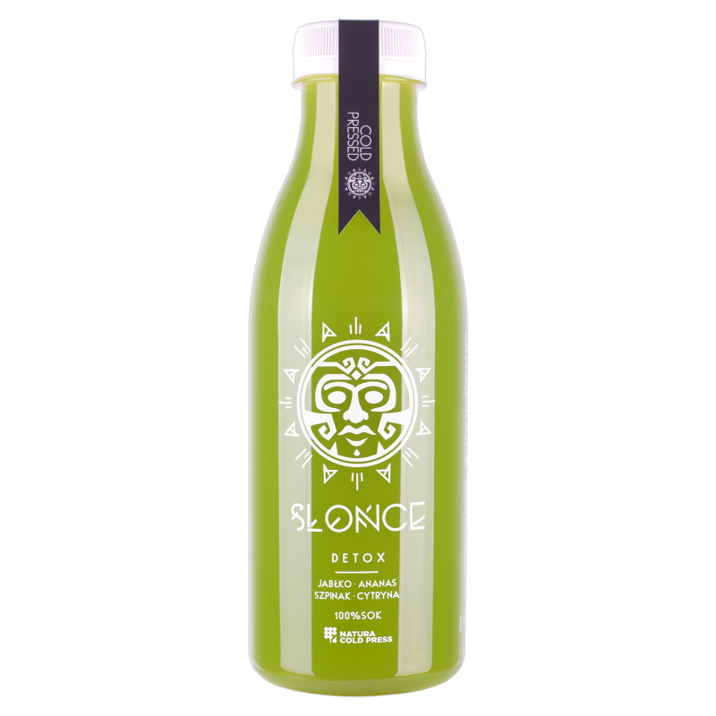 SŁOŃCE Sok 100% jabłko ananas szpinak cytryna - Detox