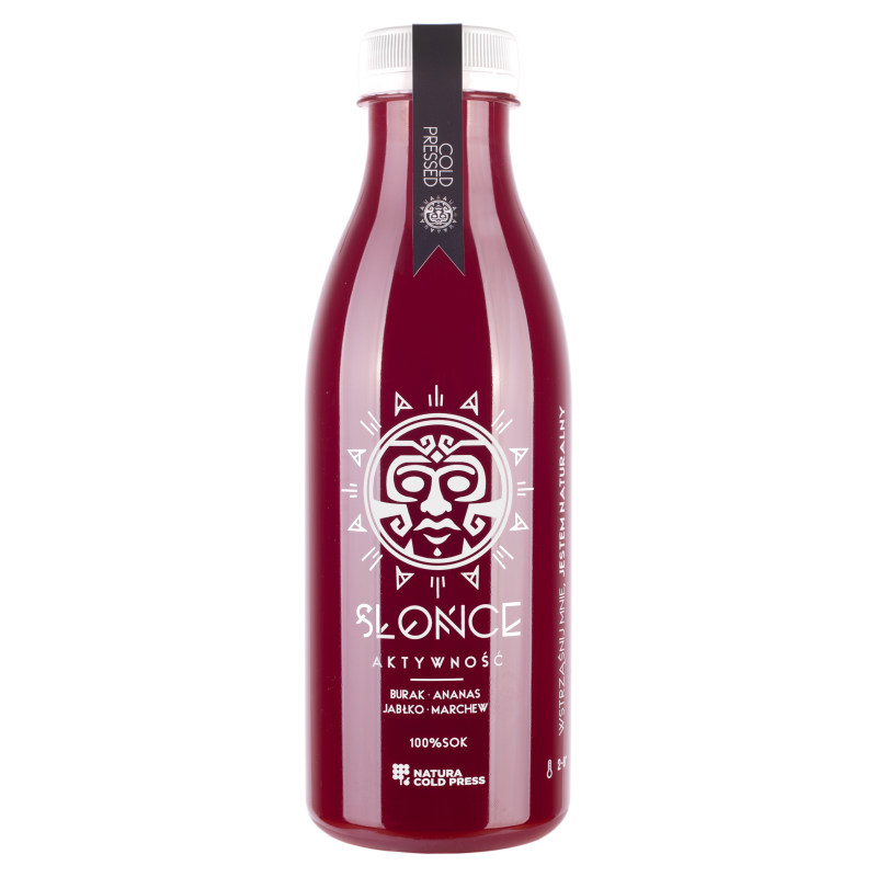 SŁOŃCE Sok 100% burak, ananas, jabłko, marchew - Aktywość