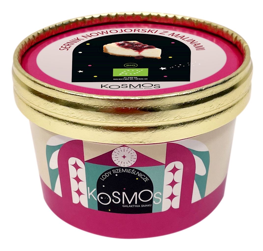 LODY RZEMIEŚLNICZE KOSMOS Lody sernik nowojorski z malinami BIO