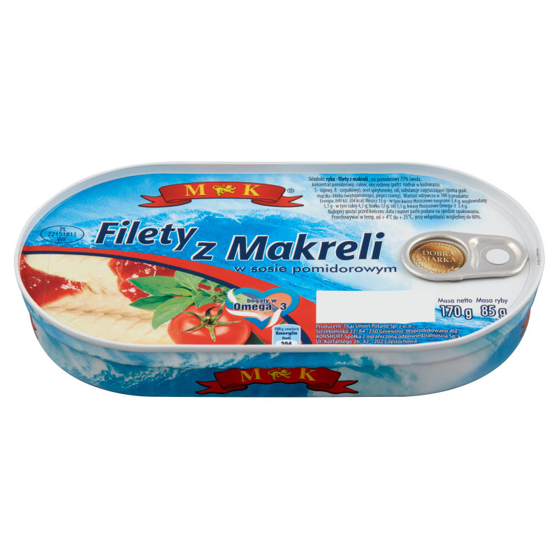 MK Filety z makreli w sosie pomidorowym