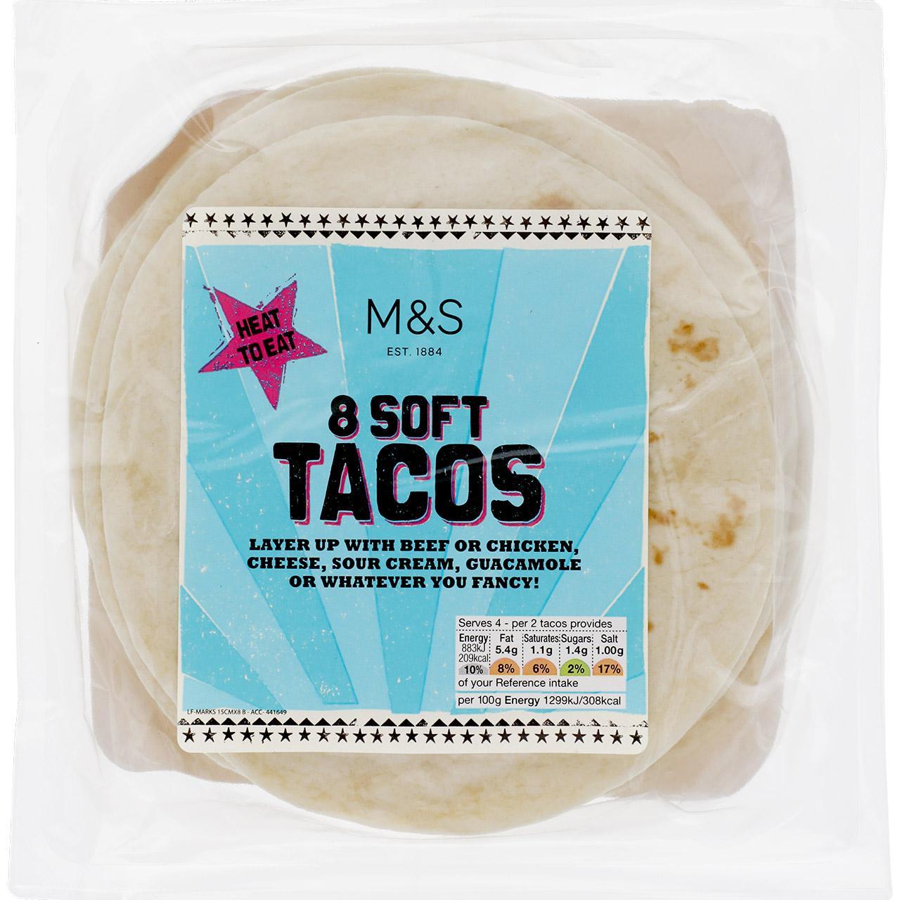 MARKS & SPENCER Tacos - placki pszenne (8 szt.)