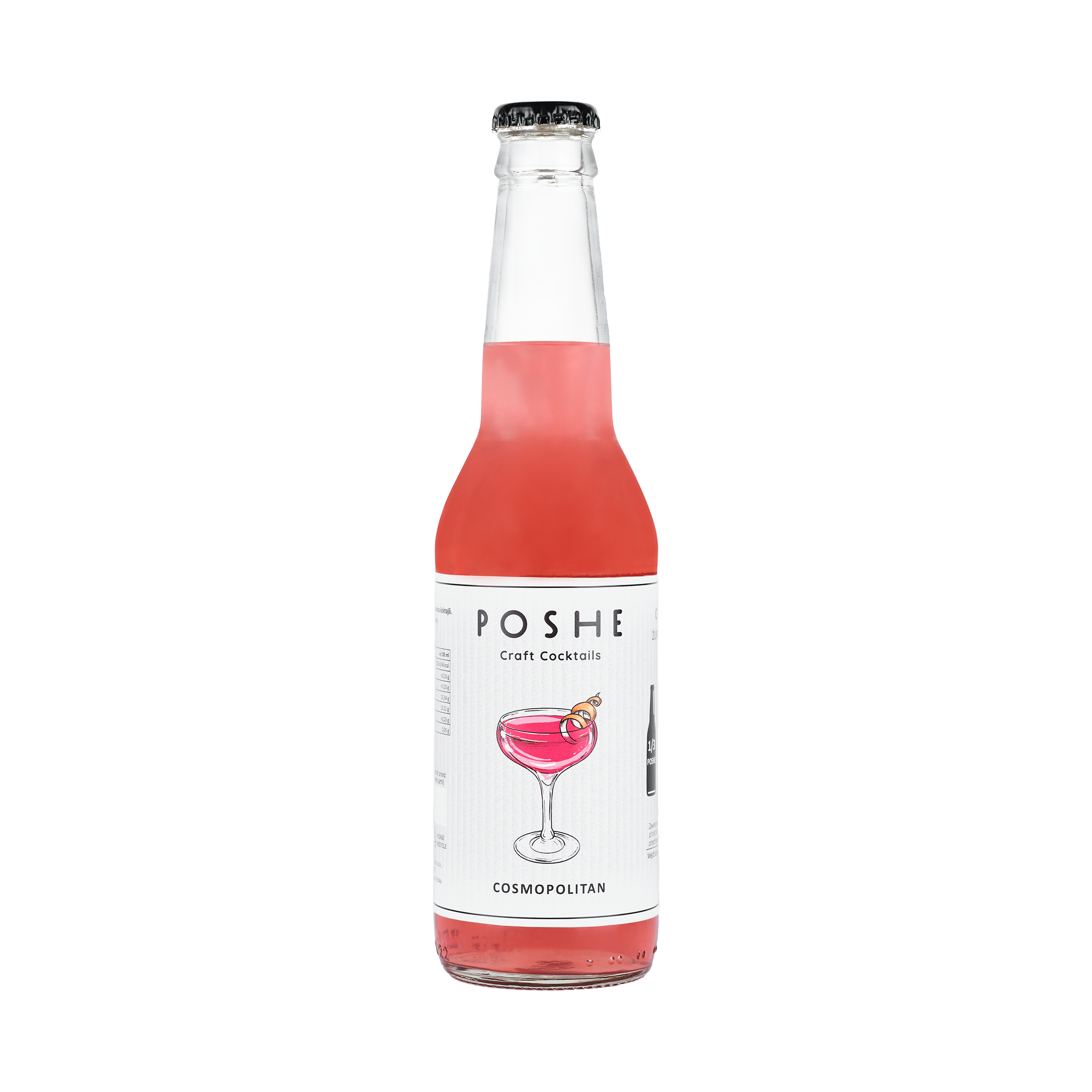 POSHE Cosmopolitan Mix bez alkoholu do przygotowania 3 koktajli na bazie wódki
