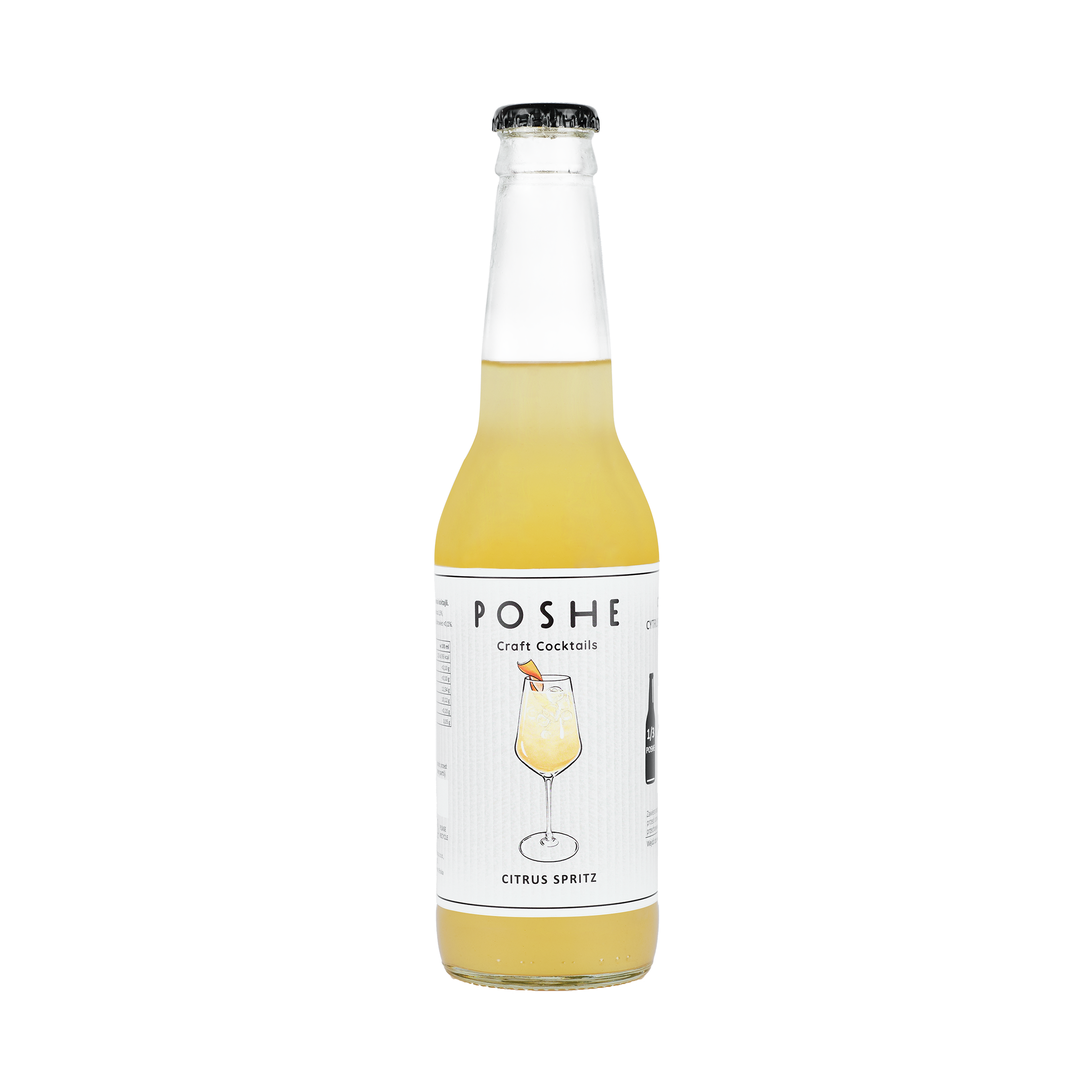 POSHE Citrus Spritz Mix bez alkoholu do przygotowania 3 koktajli na bazie ginu