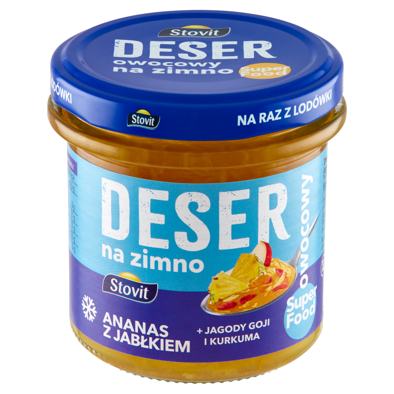 STOVIT Deser na zimno ananas-jabłko-jagody goji-kurkuma